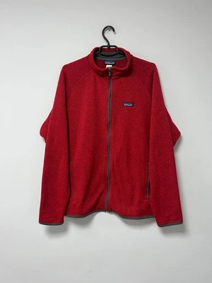 Vintage 90s Patagonia Outdoor Fleece Jacket Full Zip Sweater Red Mens sz XL - Image 1 of 4