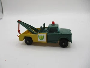 Vintage Matchbox #13D-6 DODGE Wreck Truck RARE RESTORED-MODIFIED GREEN CAB CODE3 - Picture 1 of 17