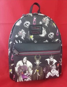 New Disney Villains Loungefly Mini Backpack Ursula Cruella Maleficent Yzma Queen - Picture 1 of 6