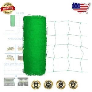 79''x328' Square Mesh Trellis Netting - Easy Install for Climbers & Gardeners - Picture 1 of 9