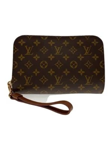 Louis Vuitton Orsay Monogram Canvas Brown PVC Clutch Bag Total Pattern - Picture 1 of 9