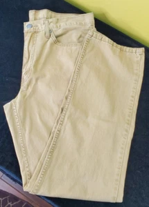 Levi's 514 gerades Bein khaki Denim Herrenjeans Größe 36 x 32,5" hellbraun Black Label - Bild 1 von 8