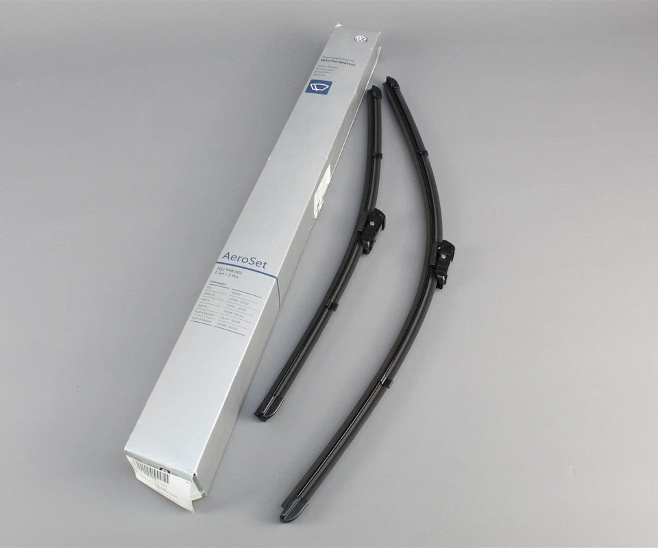 Genuine VW Golf MK5 MK6 Eos RHD front windscreen wiper blades 1Q2998002 - Image 1 of 2