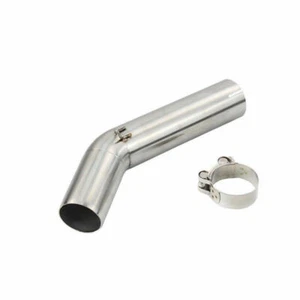 Motociclo Silenziatore di scarico Mid Link Tubo Gomito Per Suzuki GSX-R600 750 - Picture 1 of 4