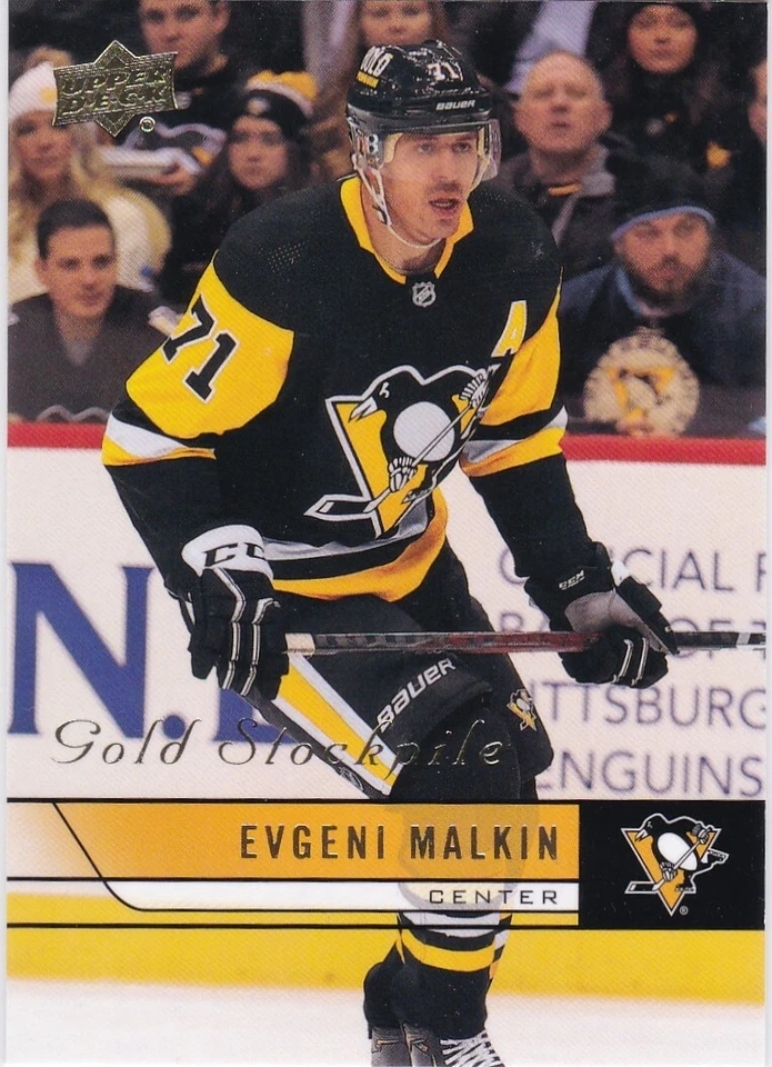 2021 Extended Series 2006-07 Upper Deck Retro Gold Stockpile Evgeni Malkin #T-53 - Image 1 of 1