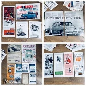 Vintage Advertisement Paper Cuts Magazine Scrap Cuts Advertisements Adverts X 57 - Foto 1 di 21