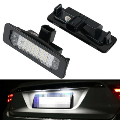 2X LED License Number Plate Lights For Ford Fusion 2006-2012 Bright White 6000K - Image 1 of 4