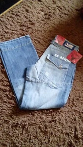 New Daniel Christian Bolt Stone Wash mens button fly jeans 32/32 - Picture 1 of 4