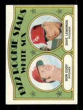 1972 Topps #413 Don Eddy/Dave Lemonds VGEX RC Rookie White Sox White Sox Rookies