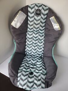 Evenflo Embrace 35 Baby Fabric Car Seat Cover Cushion Replacement Gray Aqua. 