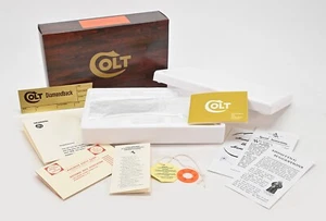 Colt Diamondback 4 Inch 1979 Wood Grain Foam Insert Box & Paperwork. Brand New - Picture 1 of 15