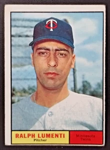 1961 Topps #469 Ralph Lumenti (semi high #) Minnesota Twins GD OC - Bild 1 von 4