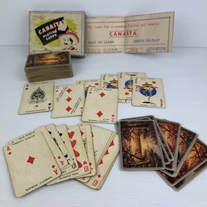 Vintage Hudson Canasta Playing Cards & Rules Landscape Australia - Picture 1 of 16