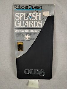 Vtg Rubber Queen Oldsmobile OLDS Clip On Splash Guards Mud Flaps One Pair NOS #2