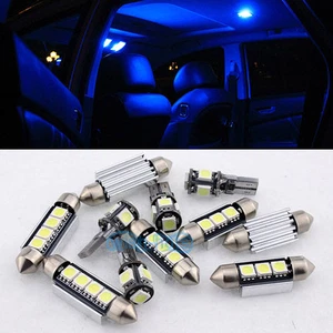 24X Blue Canbus LED Light Interior Package For 1994-98 Benz S-Class W140 Sedan  - Picture 1 of 8