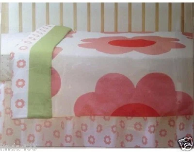 ORLA KIELY 3 Piezas Corazón Margarita Flor Cuna Juego Algodón Nuevo Foto 1 de 4