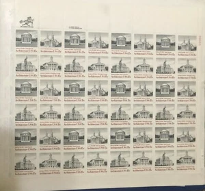1979 15c American Architecture Stamps Series - Full Sheet (48 stamps) - Picture 1 of 1