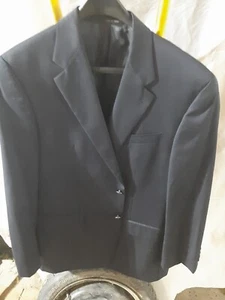 MICHAEL KORS Macy’s 100% Wool Suit Jacket Blazer 40 S Black Sport Coat Lined - Picture 1 of 10
