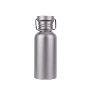 500/600/750ml Titanium Water Bottle with Lid Leak-Proof Outdoor Camping Supplies - Picture 1 of 15