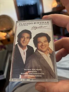 PLACIDO DOMINGO ITZHAK PERLMAN TOGETHER CASSETTE ALBUM NY ORCHESTRA EMI CLASSICS - Picture 1 of 8