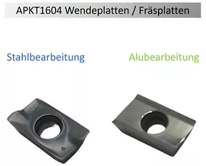 10 x APKT1604 para mecanizado de acero o aluminio, JUAN APKT160408 / APKT1604HA - Imagen 1 de 6