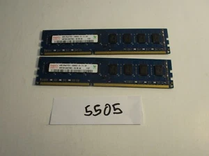 Hynix LOT of 2X4GB=8Gb PC3-10600 1333Mhz DDR3 DESKTOP MEMORY RAM (5505) - Picture 1 of 4