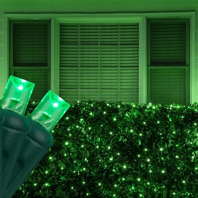 100 LED Net Christmas Lights for Trees Bushes, Green Wire, 4'x6', 14 Colors - Image 1 of 4