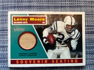 2001 Topps Heritage Souvenir Seating #S7 Lenny Moore - Colts Memorial Stadium - Picture 1 of 2