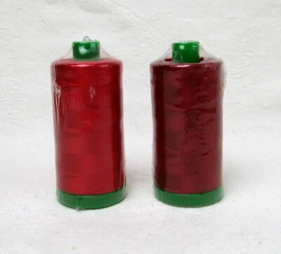 Aurifil Mako 40WT Cotton Thread 2 Large Green Spools Quilting NEW Red Burgundy - Image 1 of 2