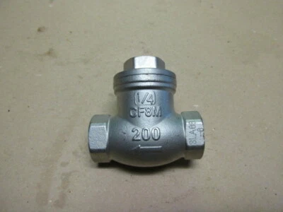 New Socket Connect Check Valve 1/4" 316 Stainless Weld - Image 1 of 4