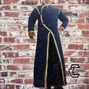 New Padded Medieval Gambeson Blue Color Reenactment Costume SCA LARP