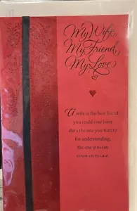Glückwunschkarte Valentinstag - Meine Frau Mein Freund Meine Liebe - Amerikanische Grüße - Bild 1 von 2