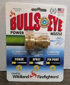 Bulls-eye Hose Nozzle #810C Power Nozzle Wildland Firefighters Made in USA - NEW - Picture 1 of 5