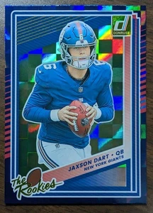 Jaxson Dart 2025 Panini Donruss #2 The Rookies (RC) Giants - Bild 1 von 2