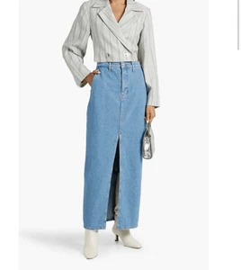 Derek lam 10 Crosby $295 denim jean maxi skirt womens 29 - Picture 1 of 4