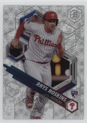 2018 Bowman High Tek Pattern 8 Hexagons and Circles Rhys Hoskins Rookie RC - Image 1 of 2