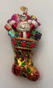 CHRISTOPHER RADKO HOLLY SOCK SURPRISE 1010380 WEIHNACHTSSTRUMPF ORNAMENT - Bild 1 von 3