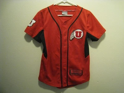 Colosseum Athletics Utah Utes #2 Red Baseball Jersey (Youth M 12-14) - Image 1 of 4