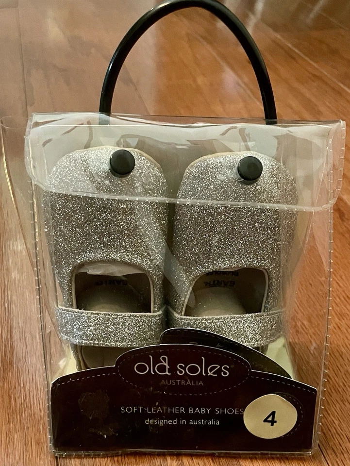 Old Soles GABRIELLE Soft Leather Argent Glam Shoes, Size 4 - Image 1 of 4