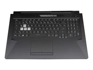 Asus TUF Gaming F17 FX706HEB original Tastatur inkl. Topcase DE (deutsch) schwar - Afbeelding 1 van 4