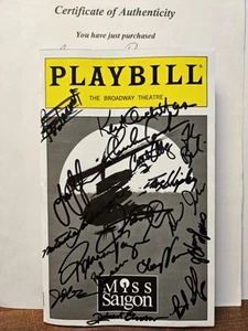 Miss Saigon Autographed Playbill w/ COA - June 2000 - Picture 1 of 13