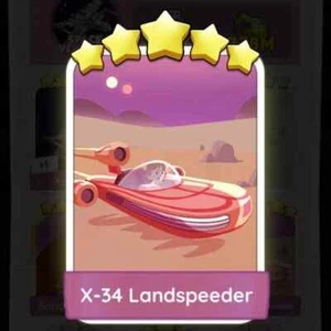 X-34 Landspeeder - MONOPOLY_GO_5 Stars Sticker ⭐⭐⭐⭐⭐ | FAST DELIVERY - Imagen 1 de 1