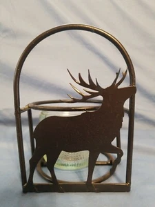 Deer Metal Candle Holder With Glass Jar - Picture 1 of 8