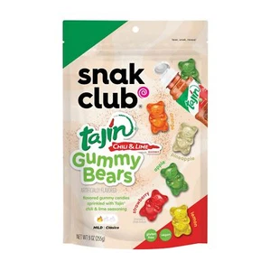 Tajin Gummy Bears Assorted Fruit Candy Gummies with Chili and Lime Seasoning ... - Picture 1 of 7
