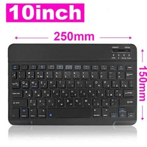 Mini 7-10 Inch Rechargeable Bluetooth Keyboard For Android Desktop Tablet - Picture 1 of 13