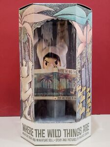 VINTAGE Where the Wild Things are Miniature Book and Miniature Doll 1992