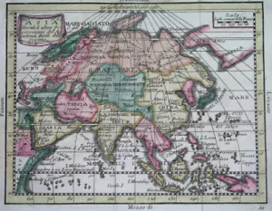 1752 ORIGINAL KARTE ASIEN ARABIEN PHILIPPINEN CHINA INDIEN THAILAND KOREA PERSIEN OMAN - Bild 1 von 5
