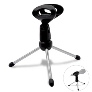 Tischmikrofon Ständer Standfuß Desktop Microphone Tisch Mikrofon Schwarz - Picture 1 of 4