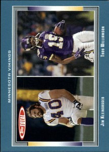 2006 Topps Total Blue Vikings Football Card #345 Troy Williamson/Jim Kleinsasser