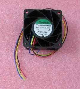 New Sunon PF60381BX-000U-S99 Cooling Fan 12VDC 75CFM Ball 60 x 38mm 4-Wire Leads - Picture 1 of 5